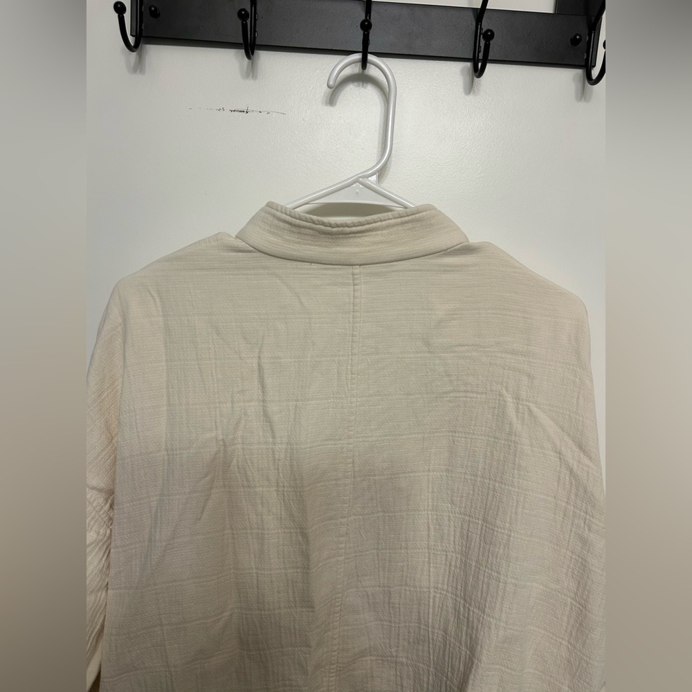 Eileen Fisher Mandarin Collar Channel Snap Jacket - Picture 10 of 11